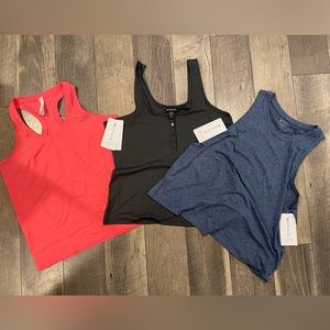 3 NWT Athleta tanks.